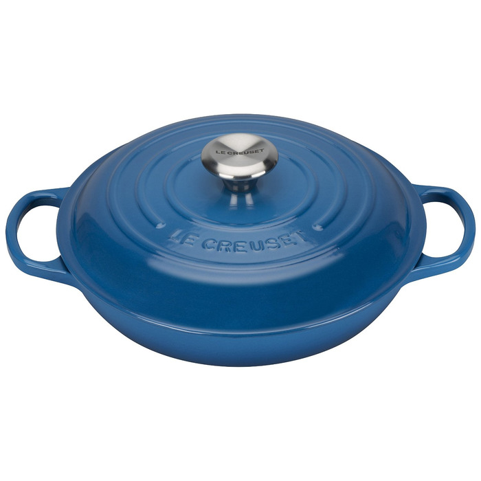Сковорода-жаровня чавунна 26 см, синій Le Creuset