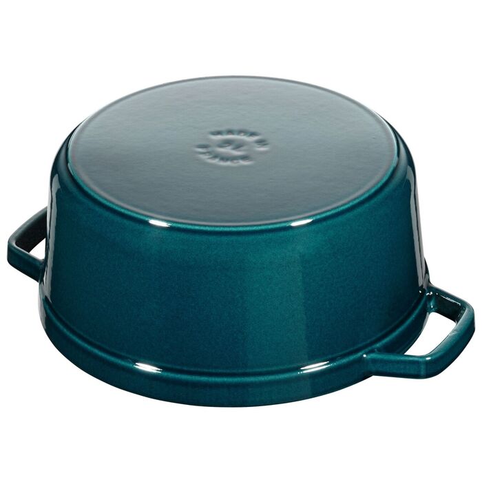 Кокот круглий 24 см, Бірюзовий Staub