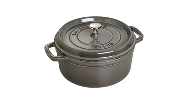 Кокот круглий 28 см, сірий графіт Staub