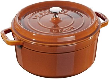 Каструля / жаровня 24 см з кришкою Burnt Orange Staub