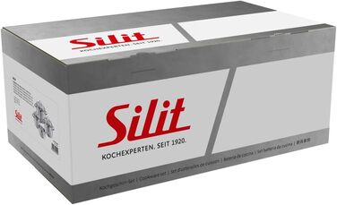 Набір каструль зі скляними кришками, 4 предмети, Achat Silit