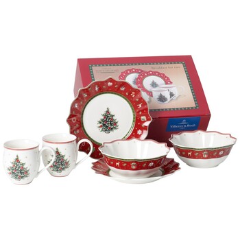 Набір посуду для сніданку на 2 персони червоний Toys Delight Villeroy & Boch