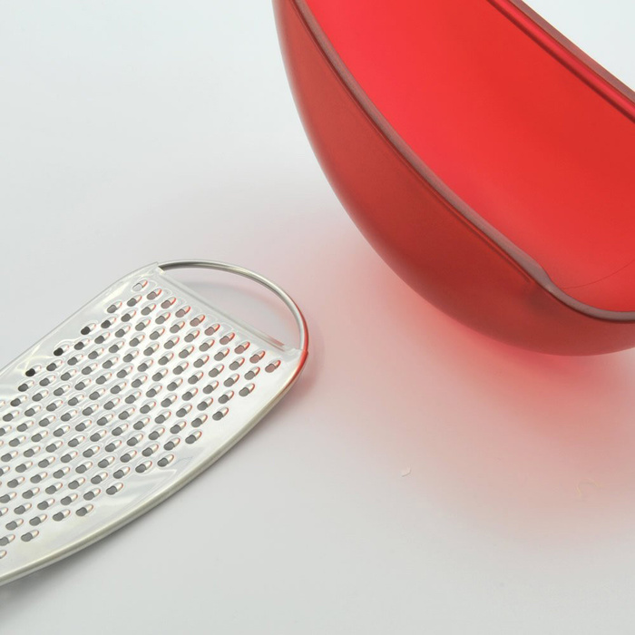 Терка 7,8х15,5х7,5 см червона Parmenide Alessi