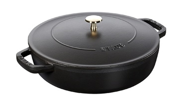 Чавунна жаровня Chistera з кришкою 28 см, чорна Staub