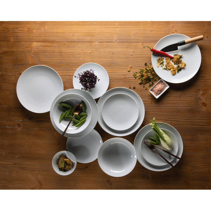 Набір тарілок 18 предметів білий Mesh Rosenthal