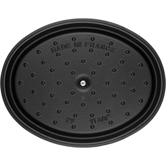 Чавунна жаровня/кокотниця STAUB, овальна 6,7 л, (17 см, чорна)