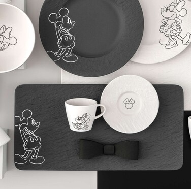 Тарілка для сервірування 35х18 см чорна Manufacture - Mickey Mouse Villeroy & Boch