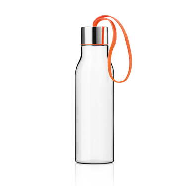 Пляшка 0,5 л прозора / помаранчева Trinkflasche Eva Solo