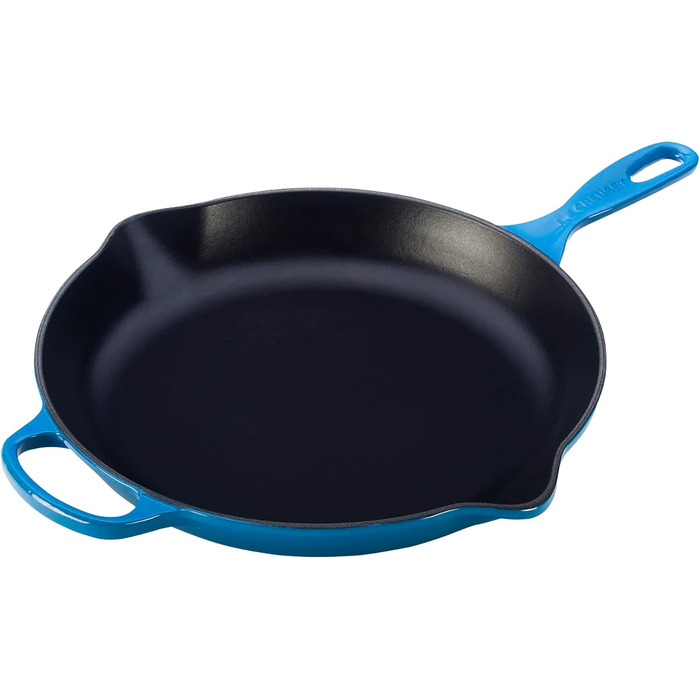 Чавунна сковорода LE CREUSET Signature, кругла, Ø Для всіх типів плит, вкл. Підходить для індукції, 1,93 кг, гранатовий, 20182239490422 (Марсель, 11,75 дюймів)