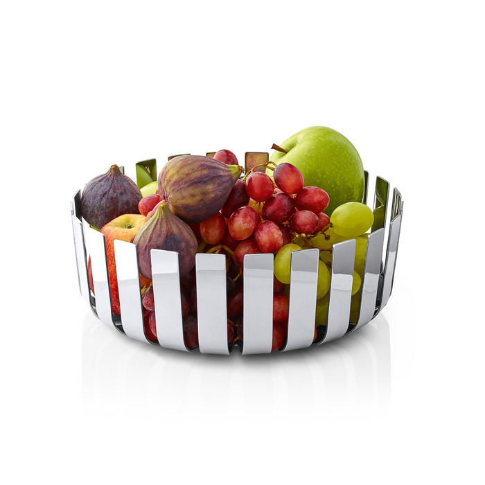 Кошик для фруктів кругла глянсова 24 см Gusto Blomus