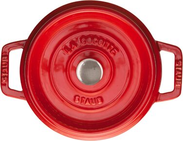 Кокот круглий 20 см, вишневий Staub
