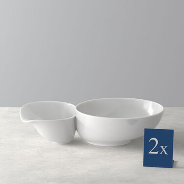 Супниця подвійна 27,5 x 17,3 x 6,8 см, набір 2 предмети, білі Soup Passion Villeroy & Boch