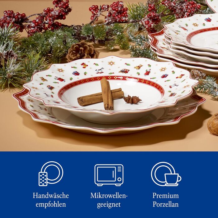 Різдвяний обідній сервіз на 4 персони, 12 предметів Toy's Delight Villeroy & Boch