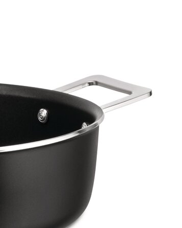 Каструля низька з двома ручками 24 см, Чорна Pots & Pans Alessi