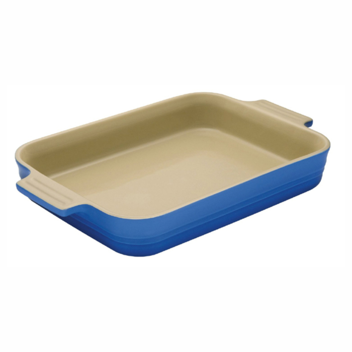 Блюдо прямокутне 32 см, синій Le Creuset