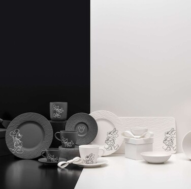 Тарілка для сніданку / десерту 21,7 см чорна Manufacture - Mickey Mouse Villeroy & Boch