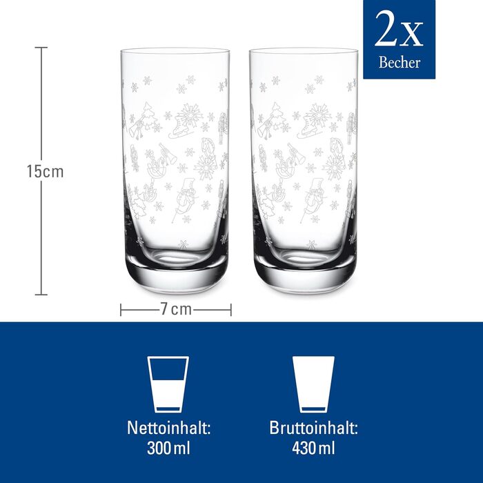 Набір з 2 склянок для лонг-дринків 300 мл Toy's Delight Villeroy & Boch