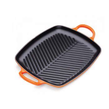 Прямоугольная сковорода-гриль оранжевая 30 см La Marmite Le Creuset