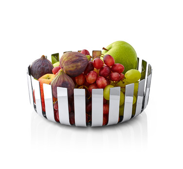 Кошик для фруктів кругла глянсова 24 см Gusto Blomus