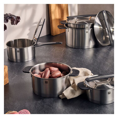 Набор из 5 кастрюль с крышками, нержавеющая сталь More Zwilling