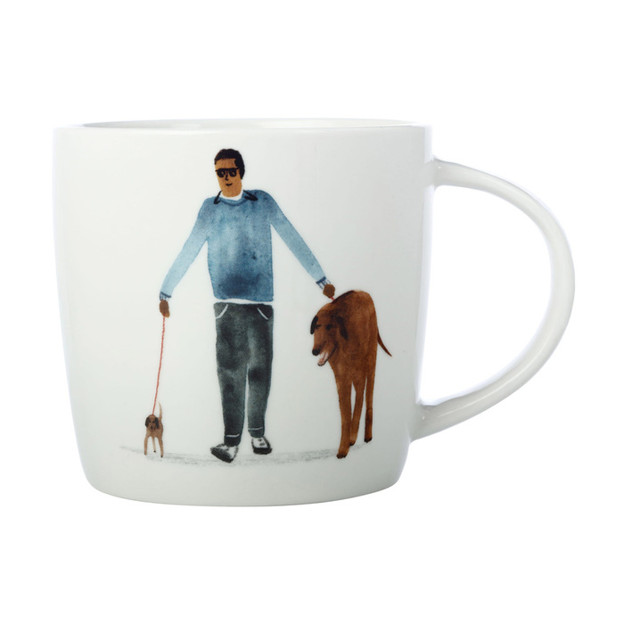 Кухоль Maxwell & Williams BEST FURRY FRIENDS Big Dog Little Dog, порцеляна, 400 мл