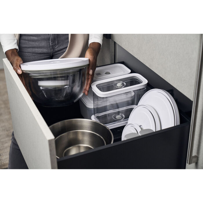 Миска з вакуумною кришкою 12 см, прозоре скло Fresh & Save Zwilling