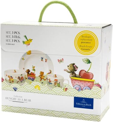 Детский набор посуды 3 предмета в подарочной упаковке Hungry as a Bear Villeroy & Boch
