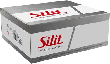 Набір каструль Silit Achat для індукції з скляними кришками, нержавіюча сталь з матовим покриттям (каструля для смаження, 24 см)