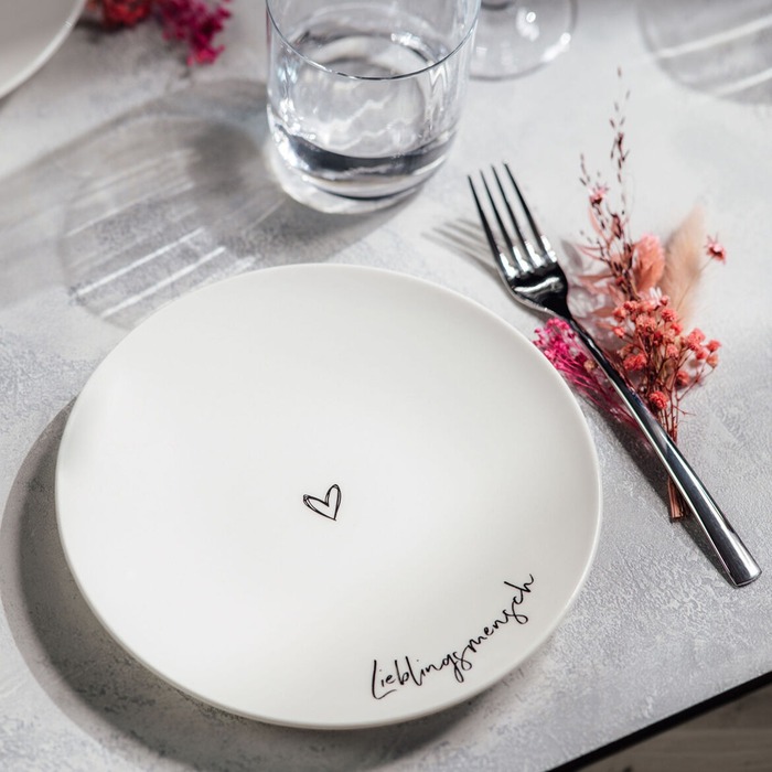 Тарілка для сніданку "Lieblingsmensch" 21 см Statement Villeroy & Boch