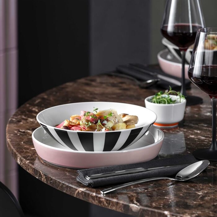 Миска для пасти 500 мл, білий/рожевий Memphis Villeroy & Boch