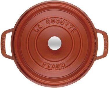 Каструля / жаровня 24 см з кришкою Burnt Orange Staub