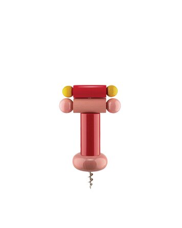 Штопор 6х18 см, червоний / рожевий / жовтий Alessi