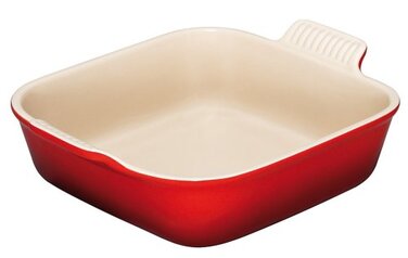Блюдо квадратне 30 см, вишневий Le Creuset