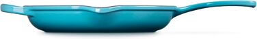 Чавунна сковорода LE CREUSET Signature, кругла, Ø Для всіх типів плит, вкл. підходить для індукції, 1,93 кг, гранатовий, 20182239490422 (карибський, 23 см)