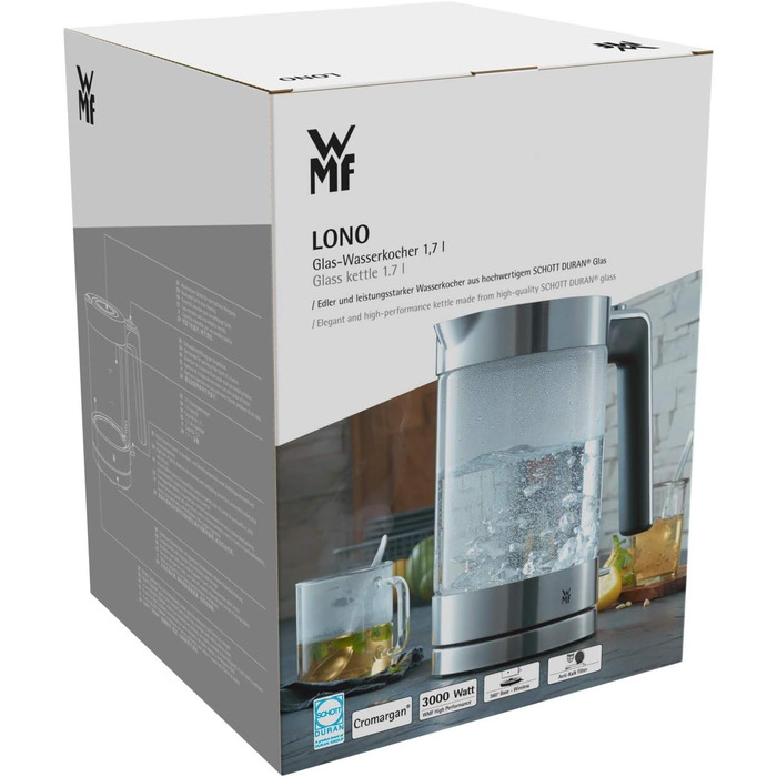 Электрочайник 1,7 л LONO WMF