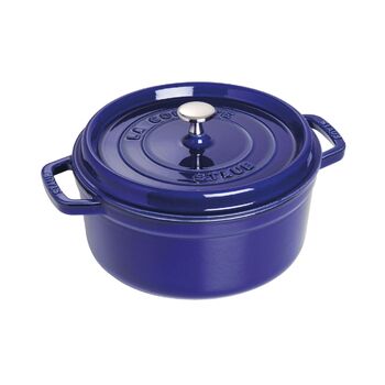 Кокот круглий 22 см, синій Staub
