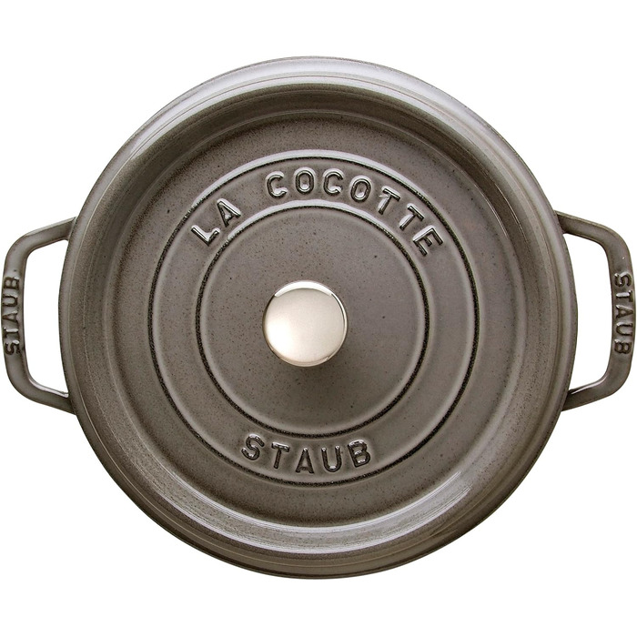 Каструля / жаровня 24 см з кришкою Graphite Grey Staub