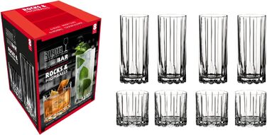 Набір склянок для віскі та лонг-дринків, 8 предметів Drink Specific Glassware Riedel