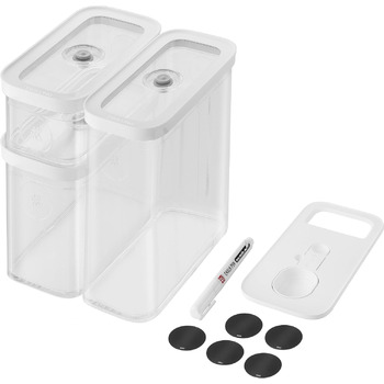 Набір вакуумних контейнерів, 5 предметів, прозорий білий Fresh & Save Zwilling