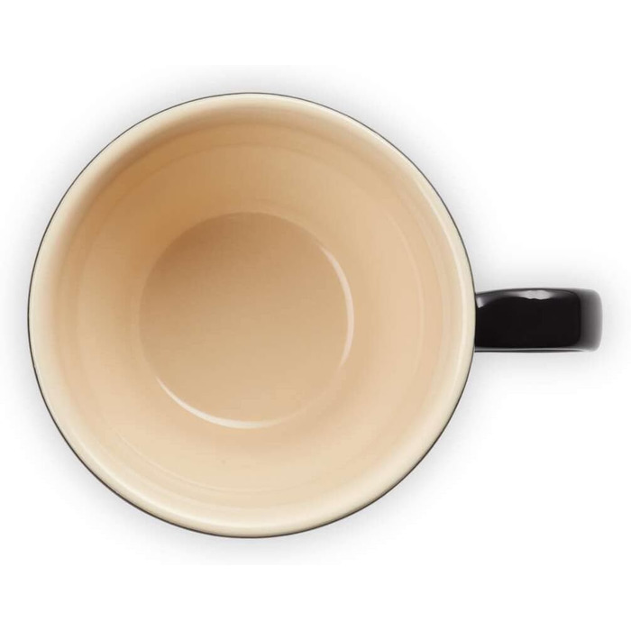 Керамічний кухоль Le Creuset, 0,35 л, 70302351700002 (чорний глянцевий, 400 мл)