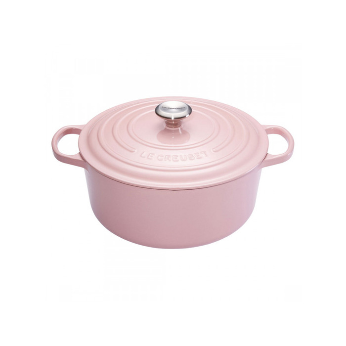 Каструля / жаровня з кришкою 20 см, Chiffon Pink Le Creuset