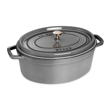Кокот овальний 33 см, сірий графіт Staub