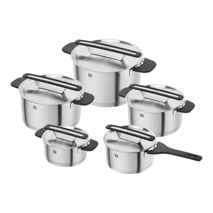 Набор из 5 кастрюль с крышками, нержавеющая сталь More Zwilling