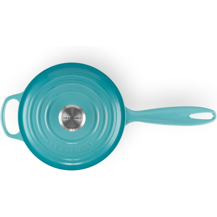 Чугунный сотейник 2 л с крышкой, бирюзовый Signature Le Creuset