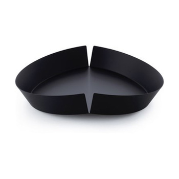 Фруктовница 30х7х31,5 см черная Broken bowl Alessi