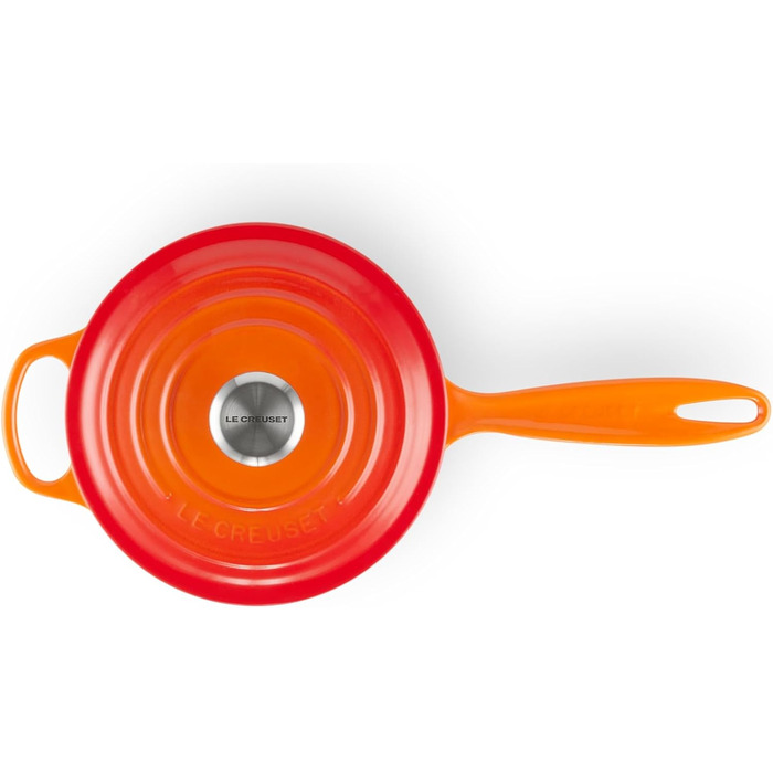 Чавунний сотейник Ø 18 см, 1,8 л з кришкою, полум'яно-червоний Signature Le Creuset