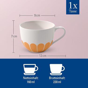 Чашка для кофе 160 мл, оранжевый Fleur Villeroy & Boch