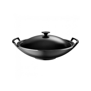 Вок зі сталевою кришкою 4,5 л Чорний Le Creuset