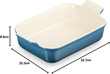 Форма для запікання прямокутна 2,4 л 26 см Deep Teal Le Creuset