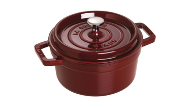Кокот круглий 22 см, гранатовий Staub